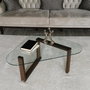 Hanah Home Mesa de centro Cam Orta S302 en Nogal